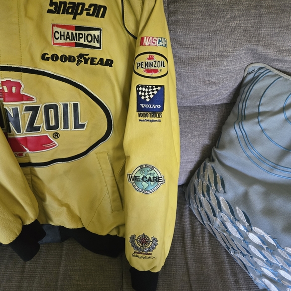 Hamilton Yellow Racing Jacket Leather - Picture 4 of 6